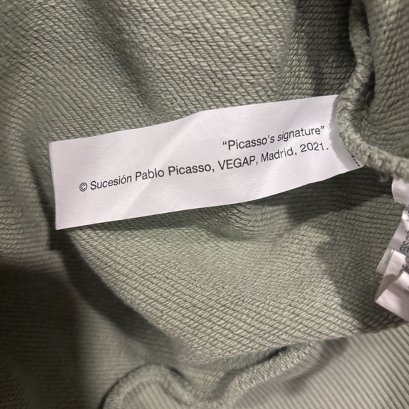 Zara Unisex 100% Cotton Picasso's Signature Collaboration Sweatshirt XL - Picture 7 of 8